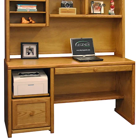 56" Single Pedestal Desk